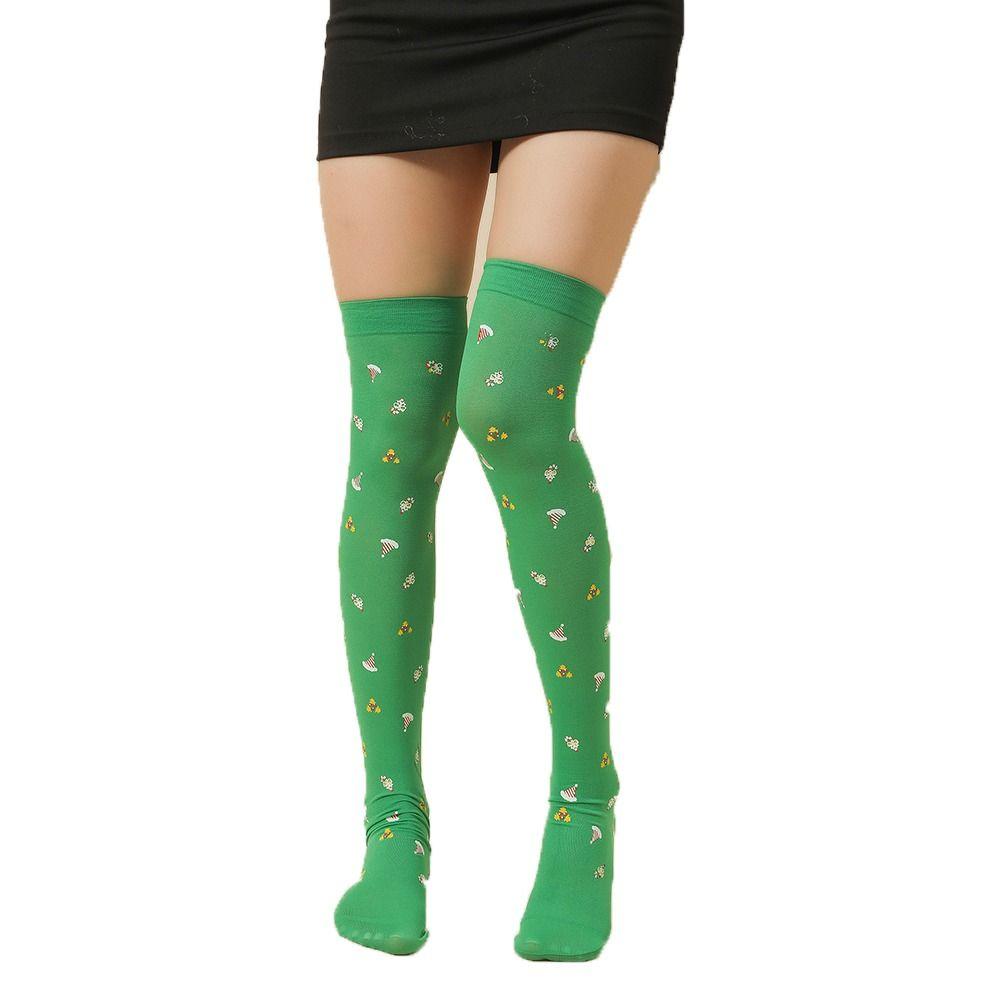 

Красочные полосатые теплые гольфы до колена, аксессуар для костюма, женские носки для ботинок 7