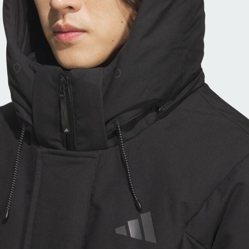 Adidas Sports Casual Long Hooded Down Jacket Men Outerwear KC2473