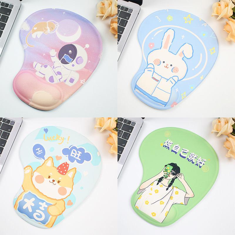 Creative Cartoon Silicone Wrist Rest Mouse Pad & Keyboard Hand Rest - Cute Desk Mat