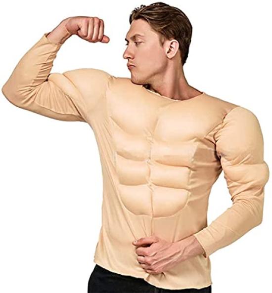 Muscle Muscle Muscle Party Fun Cosplay Costume Kigurumi, Suit, Shirt, Supplies, Goods, Bodysuit,