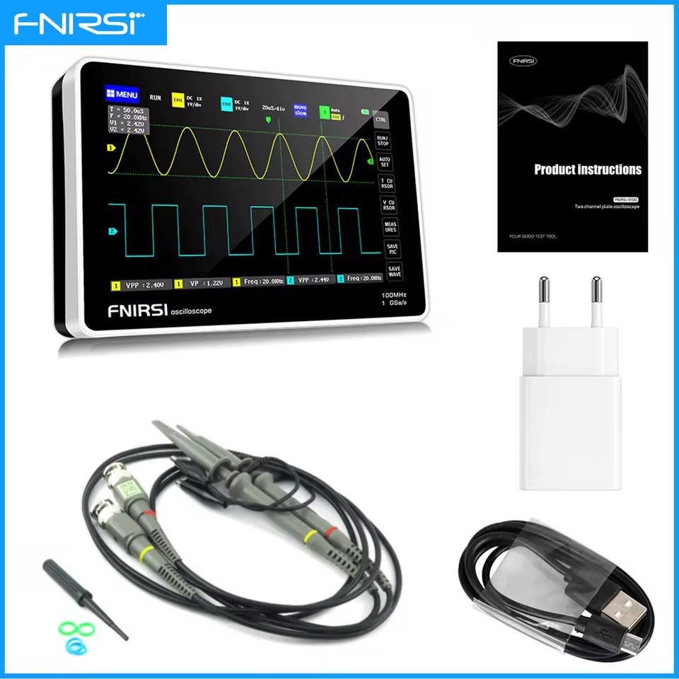 FNIRSI-1013D digitālais planšetdatora osciloskops, divu kanālu