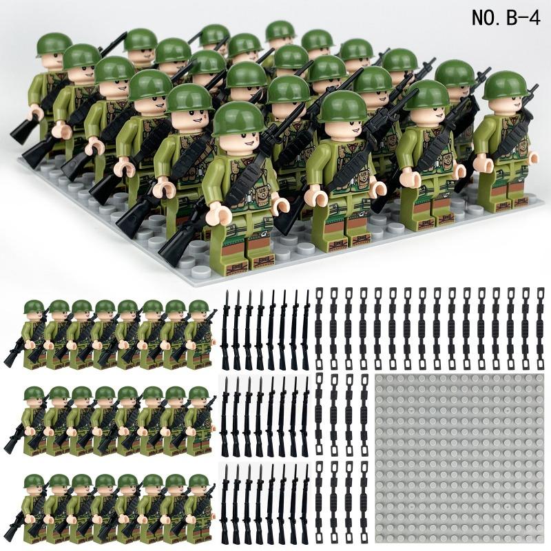 Expeditionary force police weapons field troops soldiers special police military small particle building blocks doll Boy toy