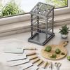 Stainless Steel Knife Holder Kitchen Storage Organizer Multifunctional Kitchen Knife Holder Knife Organizer Cutlery Organizer