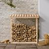 822437 vidaXL Firewood Rack 108x64.5x110 Cm Pine Wood