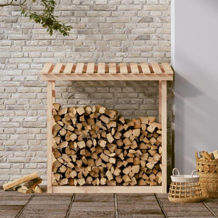 822437 vidaXL Firewood Rack 108x64.5x110 Cm Pine Wood
