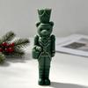 Side Slit Candle Making Form for Holiday Figure Projects, Flexible Standing Soldier Shape for DIY Winter Use and Display