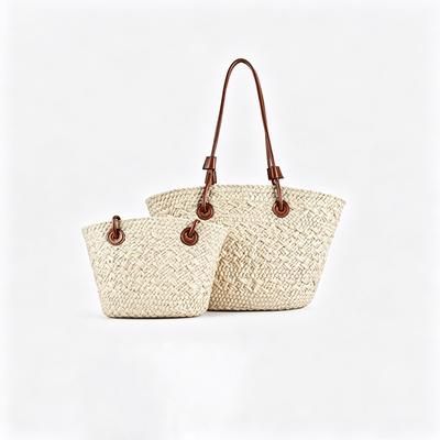 Damen Umhängetasche mit großem Fassungsvermögen, Sommer-Handtasche aus gewebtem Strohkorb, modische Damen-Luxus-Designer-Strandtasche, Bali-Shopper
