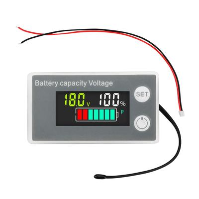 DiyStudio Digitales Voltmeter Batteriemesser mit Alarm Temperatur Batteriestand