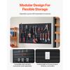 VEVOR 8/16/32sq.ft Slat Wall Paneling 2/4/8 x 4 ft PVC Garage Slatwall with DIY Cutting & Easy-to-Install Adjustable for Storage