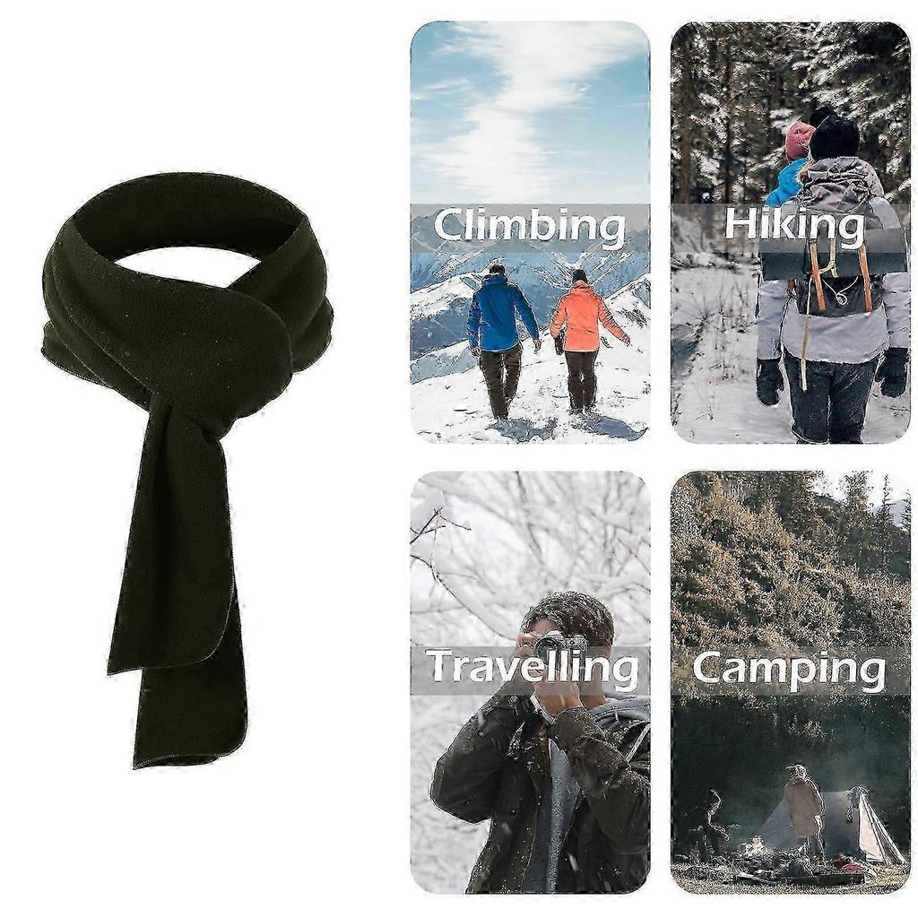 Unisex Long Fleece Scarf Lightweight Neck Warmer