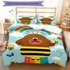 3pcs Hey Duggee3 Design Cover Set - HD Printed Bedding with 1 Cover and 2 Pillowcases - Perfect for Home and Dorm Decor