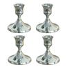 Vintage Iron Candlestick Metal Gold Silver Taper Candle Holder Valentine's Day Candle Stick Xmas Party Wedding Table Decoration