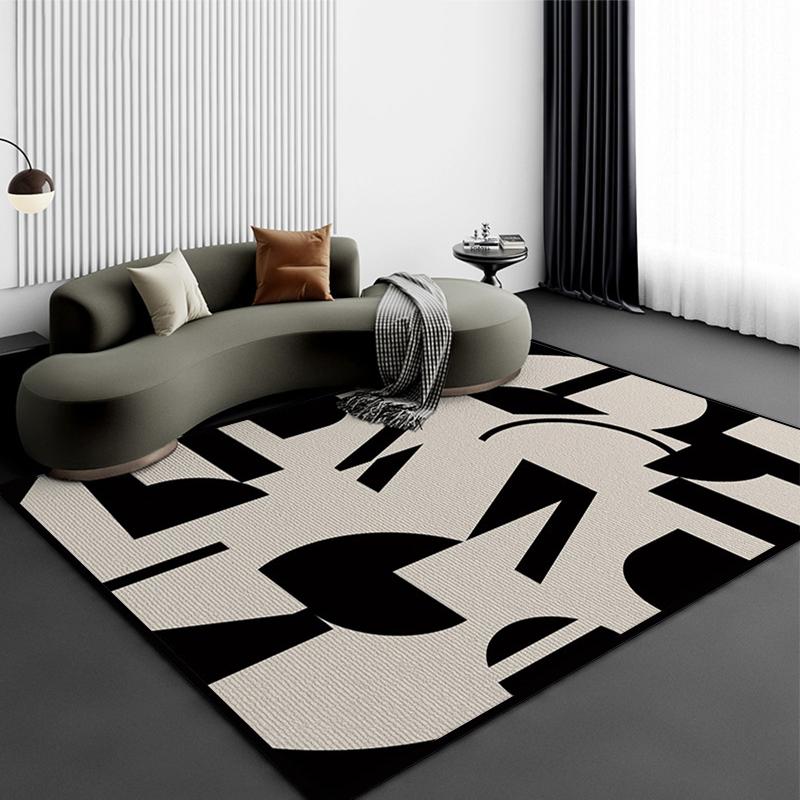 Nordic Printed Floor Mat Large Carpet Sofa Rug Anti Slip Living Room Bedroom Bedside Mats Floor Foot Pad Decor Kids Playing Mat