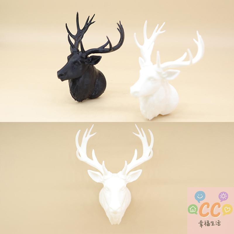 Christmas Miniature Deer Head Wall Decoration for 1/12 Dollhouse