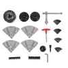 Lathe Chuck 3.75in 1INx8TPI Thread 4 Jaw Alloy Steel Wood Turning Chuck Set for Grinder Milling Drilling Machine