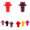 5Pcs Silicone Wine Bottle Stoppers Hat Shaped Airtight Seal for Red Wine Soda Oil Vinegar Reusable Dishwasher Safe