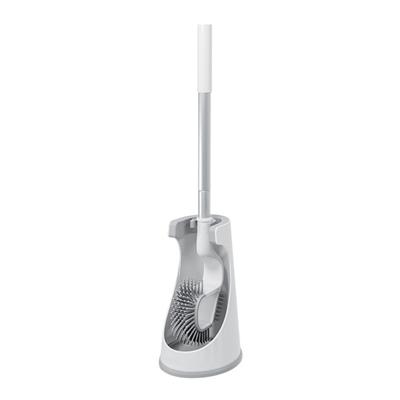 Toilet Bowl Brush with Long Handle Silicone Bristle Design Detachable Toilet Scrubber Bathroom Cleaning Brush