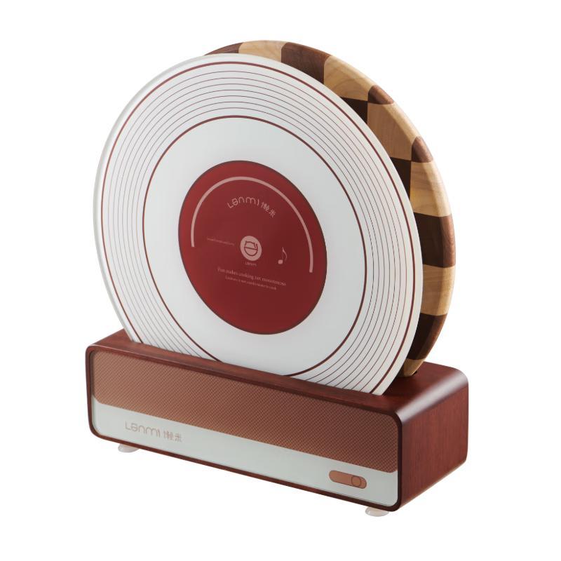 Lanmi Antibacterial Black Tan Wood Record Cutting Board