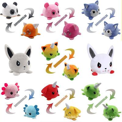 Unicorn Turtle Plush Toy Doll Double Sided Yoda Avocado Turning Animal Cute Pet