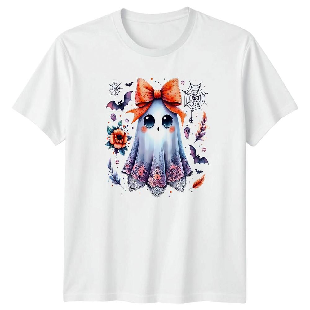 Kawaii Ghost Halloween Holidays Unisexs T Shirt Unisexs Tee Graphic Unisex Top S