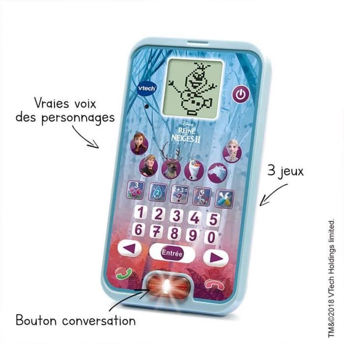 Smartphone éducatif vtech - la reine des neiges 2 - 3-7 ans - jeux éducatifs inclus