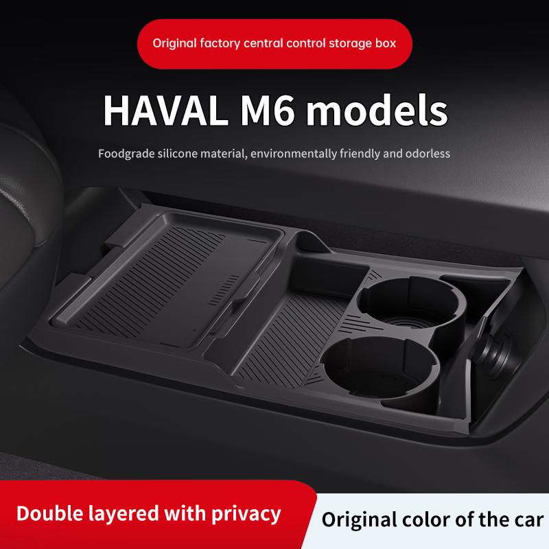 Suitable for Great Wall Haval M6 Center Control Storage Box Pad Storage Box Lower Layer Car Supplies Decoration Accessories