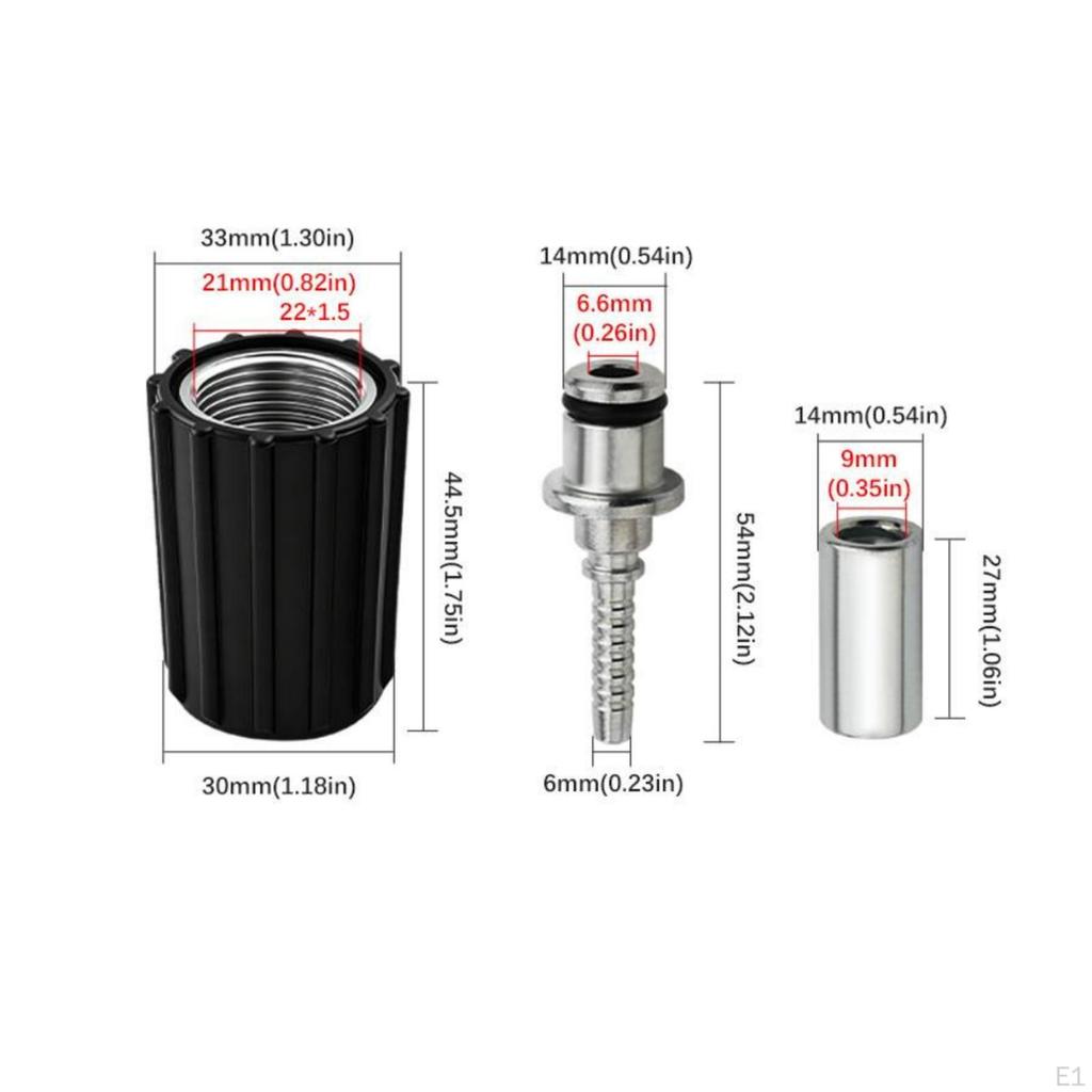 Conjunto Conector de Mangueira de Compressão Máquina de Prensagem Lavadora de Alta Pressão Ferramenta de Limpeza Rosqueada