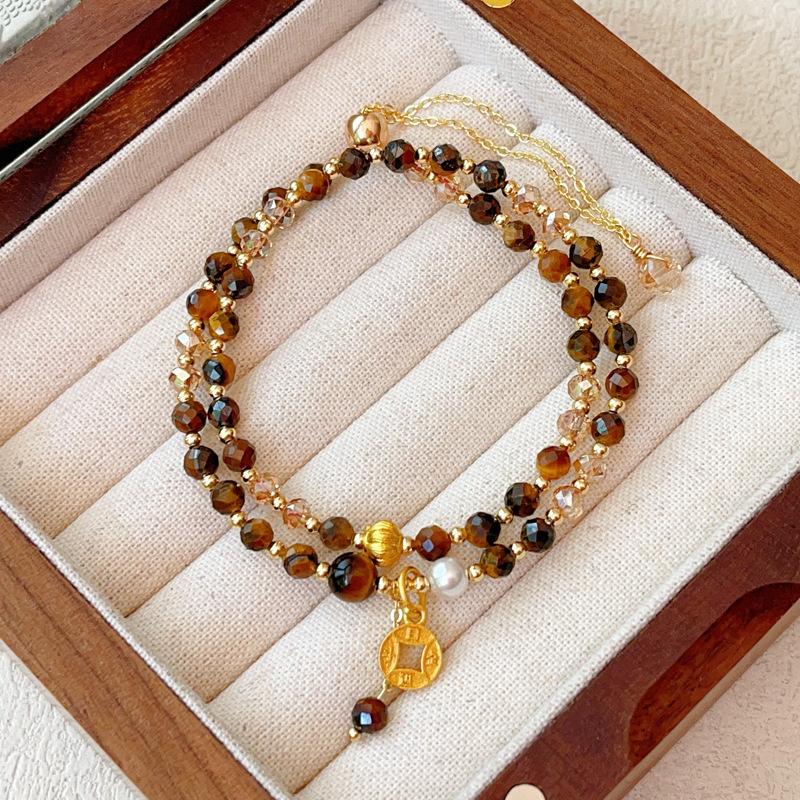 

Bracelet women s micro inlaid long-life lock donut bracelet temperament fashion design high-end gift