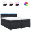 VidaXL Bed Slat Base with Mattress Black 200x200 Cm Faux Leather, Bed, Platform Bed, Panel Bed, Furniture of 3288436