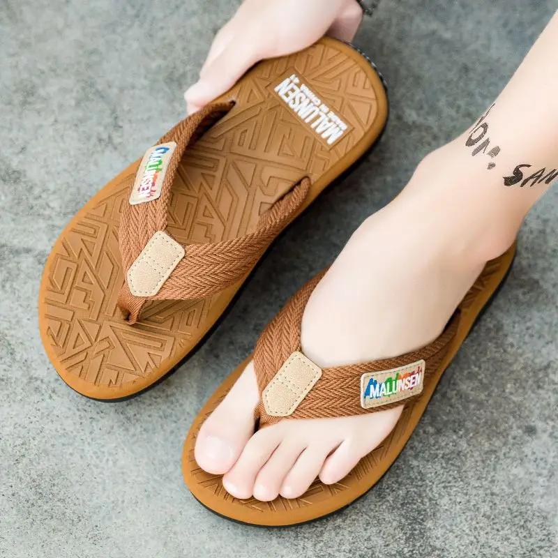 House Male Slipper Indoor Shiatsu Flip Flops Outdoor Platform Beach Slides Walk Around Home 2025 Mascullino Men's Shoe