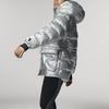 Adidas Stella McCartney Metallic Quilted Warm Windproof Jacket Women Jacket Silver FU3608