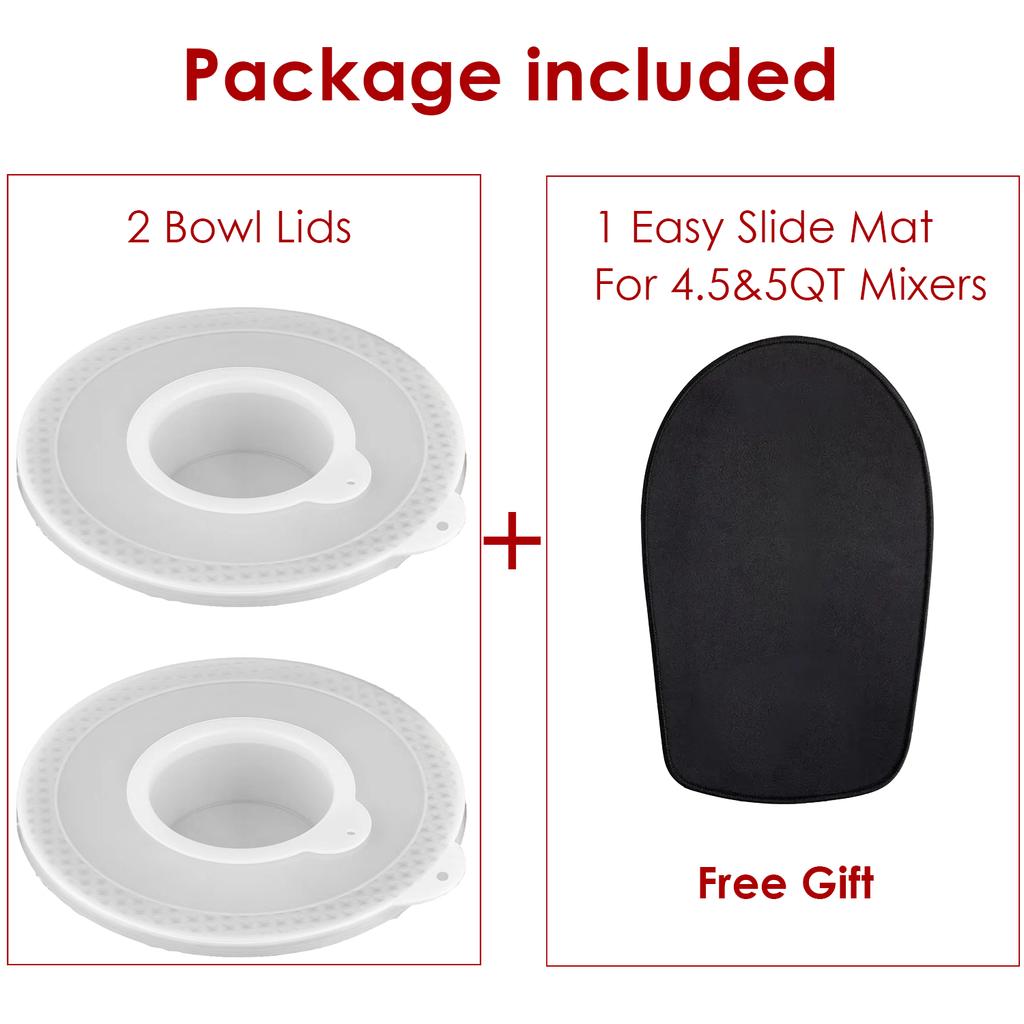 1pcs/2pcs Mixers Bowl Covers for KitchenAid 4.5-5 Quart Tilt-Head Stand Mixers Bowl Covers Lid