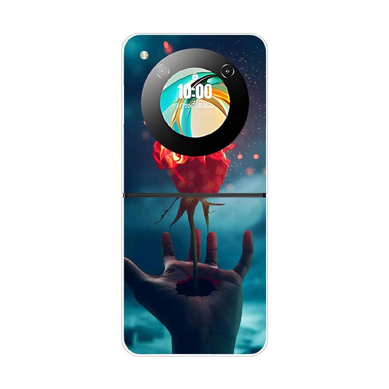 For ZTE Nubia Flip Flip2 Telefoncover Beskyttende Hård PC Skal Stilfuldt Dyremønster Gennemsigtigt Cover Til ZTE Libero Flip Covers