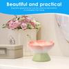 Flower Shape Pet Bowl Ceramic Raised Slow Feeder Dog Bowl 15 Degree Tilted Cat Bowl Cute 150ml Pet Water Dispenser Pet Supplies