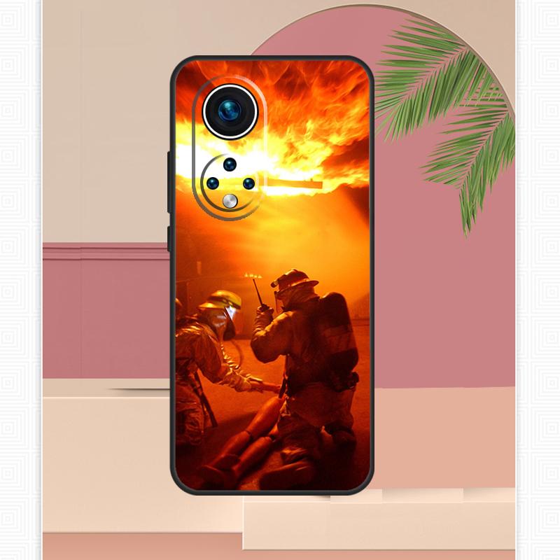 Firefighter Fire Fireman Case For Honor Magic 7 Lite 5 6 8 Pro Honor 400 200 X9c X9b X9a X8b X8a X8c 50 70 90 Cover