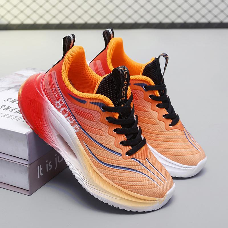 New dad running shoes men's four seasons children's students youth racing carbon board ultra-light shock absorption sports running shoes women