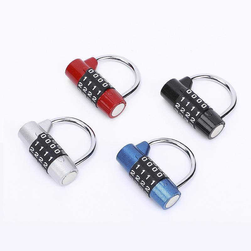 4-Digit Large Horizontal Character Padlock for Gym Lockers and Cabinets
