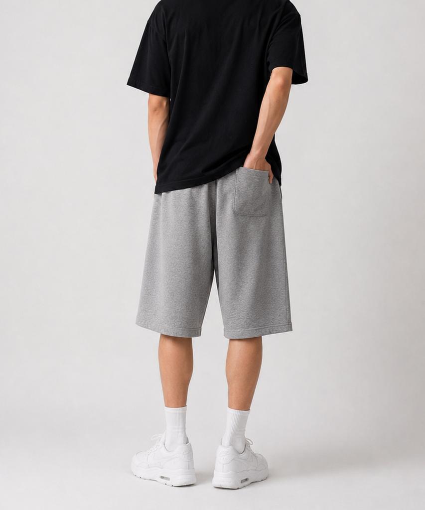 ADERNM Loose Flow Bermuda Pants Gray