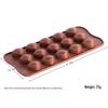 15-cavity Heart-shaped Seashell Silicone Mold for Chocolate, Ice Cubes, Candy, Cake, and Epoxy.