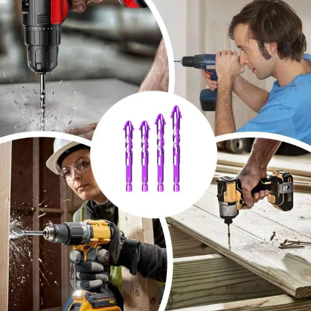 High Hardness Multifunctional Tool Set Steel Zinc Zinc Alloy Eccentric Drill Bit  Wood Drilling