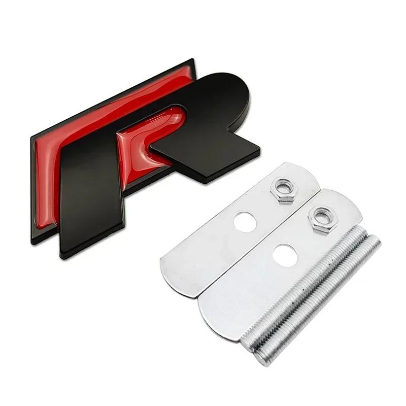 2026 Hot For VOLKSWAGEN VW For Volkswagen VW R Rline Logo Metal Car Grille Emblem Rear Trunk Badge Stickers Polo Golf Jetta Beet