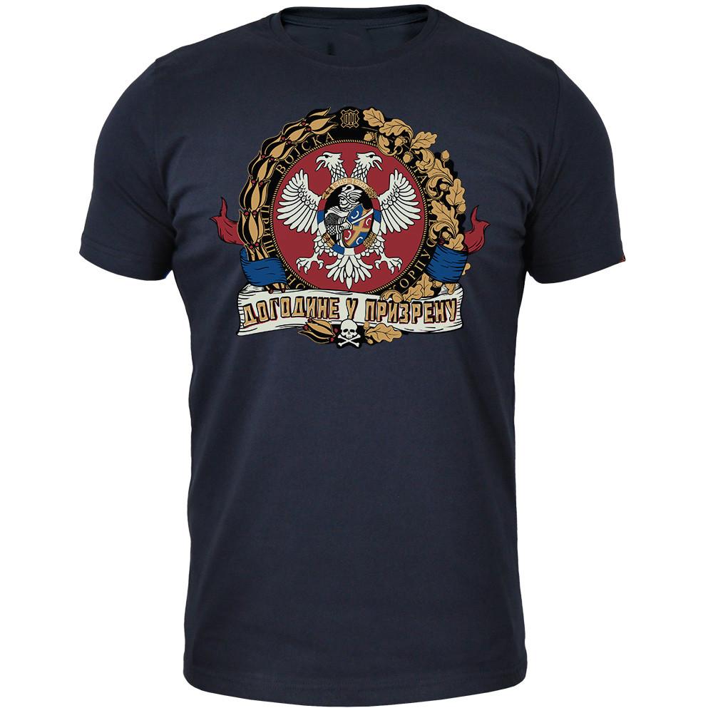 Next year in Prizren. Pristina Corps Badge T-Shirt 100% Cotton O-Neck Summer Short Sleeve Casual Mens T-shirt Size S-3XL