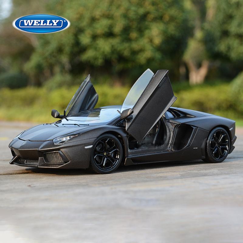 Welly 1/24 Lamborghini LP700-4 Aventador Alloy Racing Alloy Car Model Simulation Car Decoration Collection Gift Toy