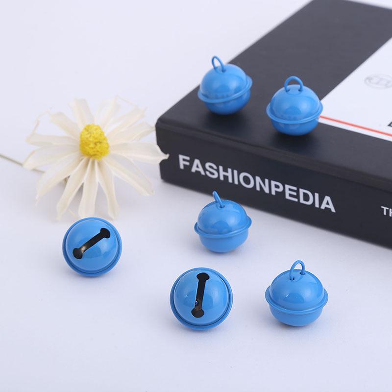 22mm Candy Color Baked Paint Round Pet Collar Bell - Christmas Accessories