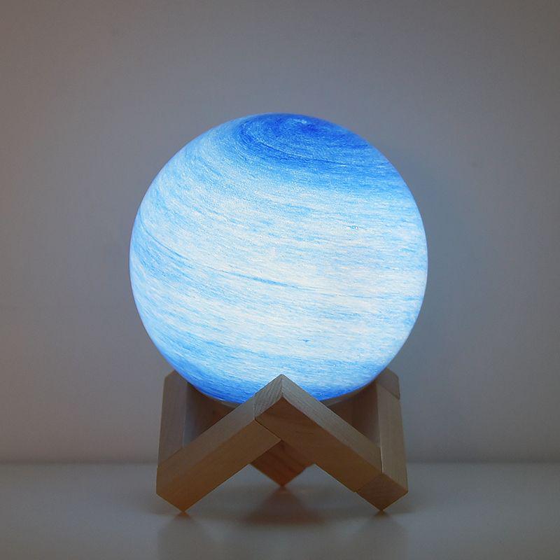 Creative Planet Moon & Starry Sky Projector: Remote-Controlled Night Table Lamp for Bedroom Atmosphere