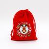 Christmas Candy & Apple Gift Bags - Red Snack Packaging