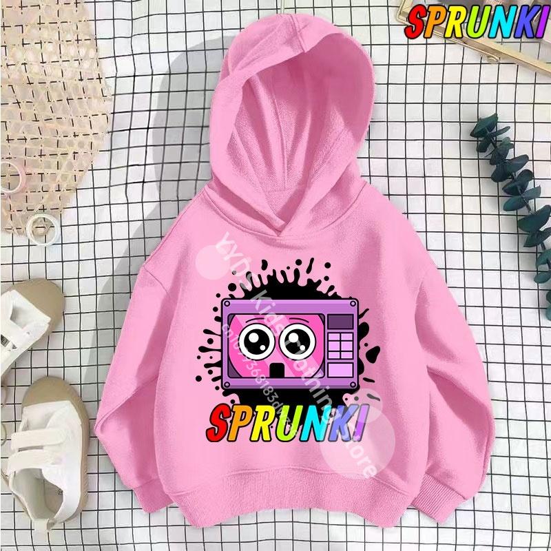 Hot Game Incredibox Sprunki Hoodie for Kids Hoody Sweatshirts for Teen Boys Cartoon Coats for Girls, Casual Outerwear for Baby