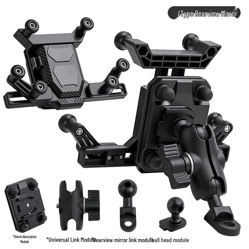 Shockproof Anti-shake Metal Phone Holder for Cross-border Electric and Regular Motorcycles
