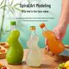 Transparent Engraved Fruit Wine & Juice Portioning Glass Bottle