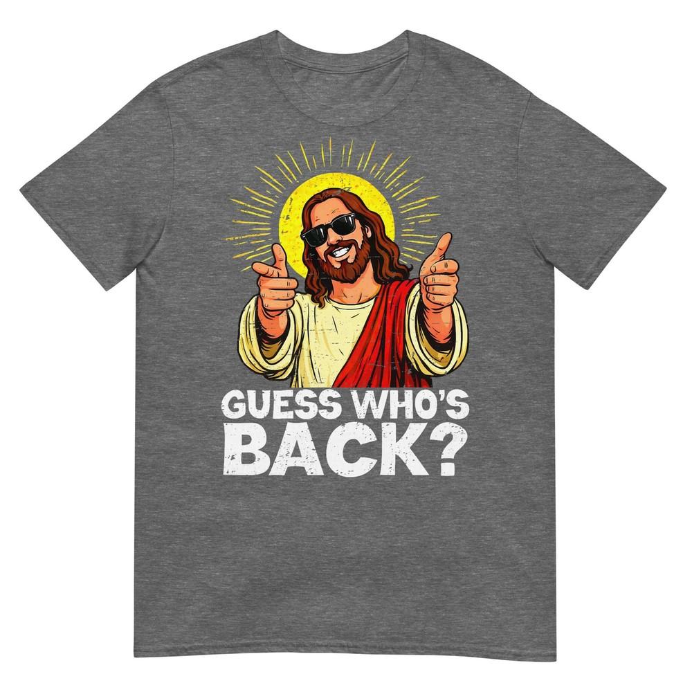 Funny Easter Guess Whos Back Jesus Religious Unisex Unisex Kids Tshirt